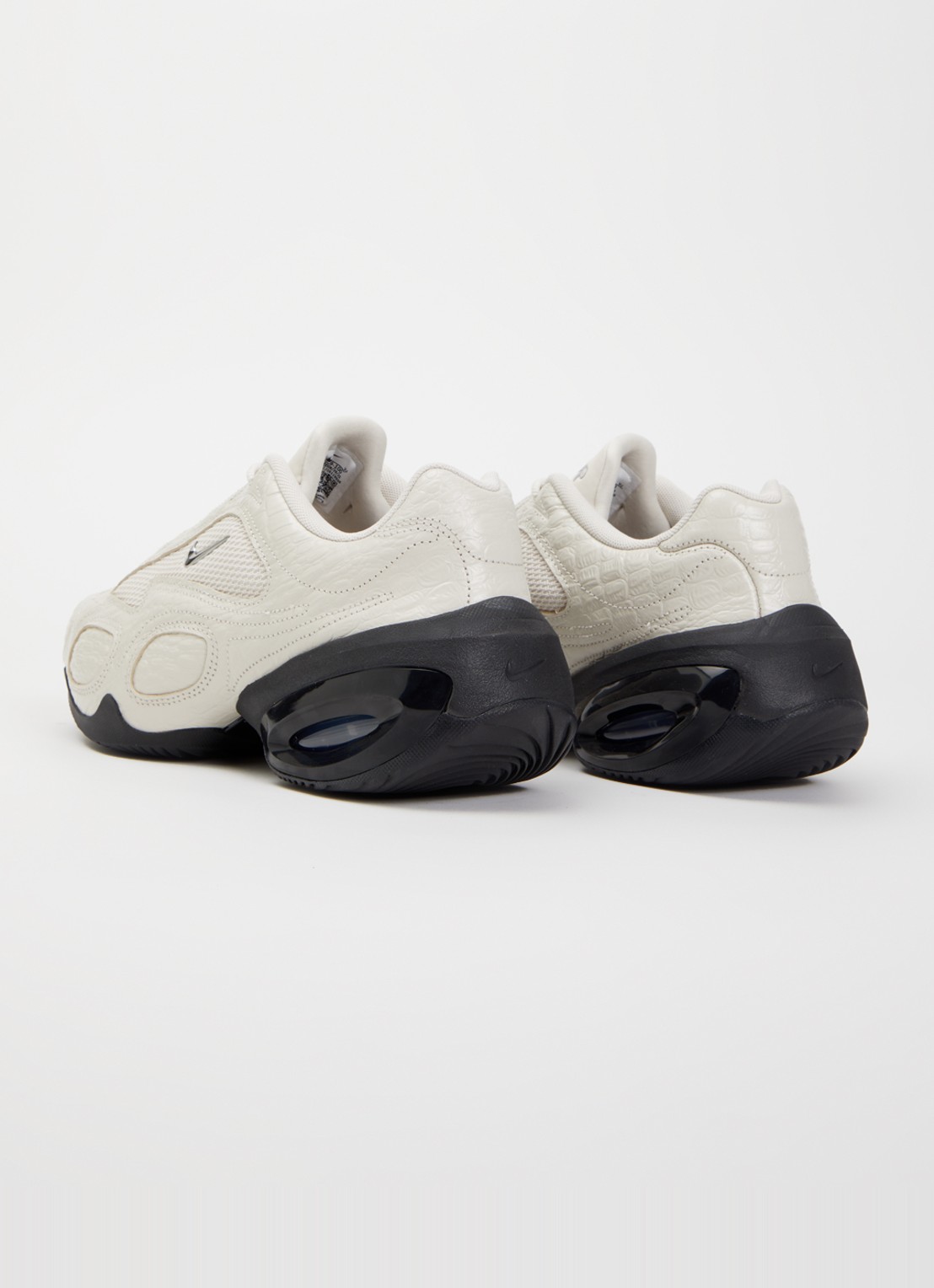 Nike Air Max Muse sneaker met mesh details en crocostructuur - achterkant 5 beige
