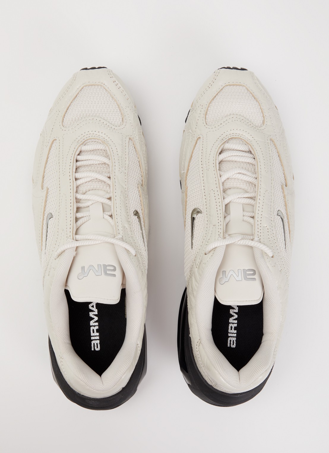 Nike Air Max Muse sneaker met mesh details en crocostructuur - detail 2 beige