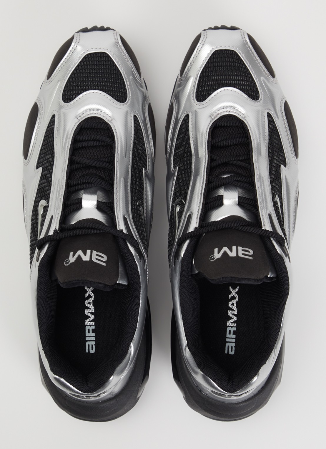 Nike Air Max Muse sneaker met mesh details en metallic finish - detail 3 zwart