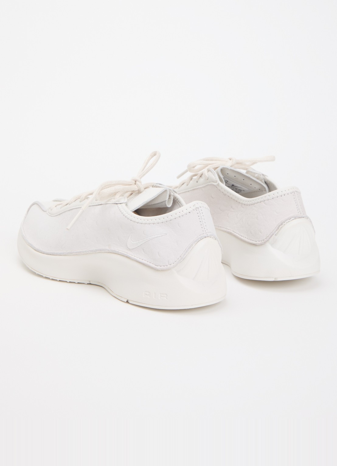 Nike Air Superfly sneaker van leer met structuur - achterkant 5 gebroken wit