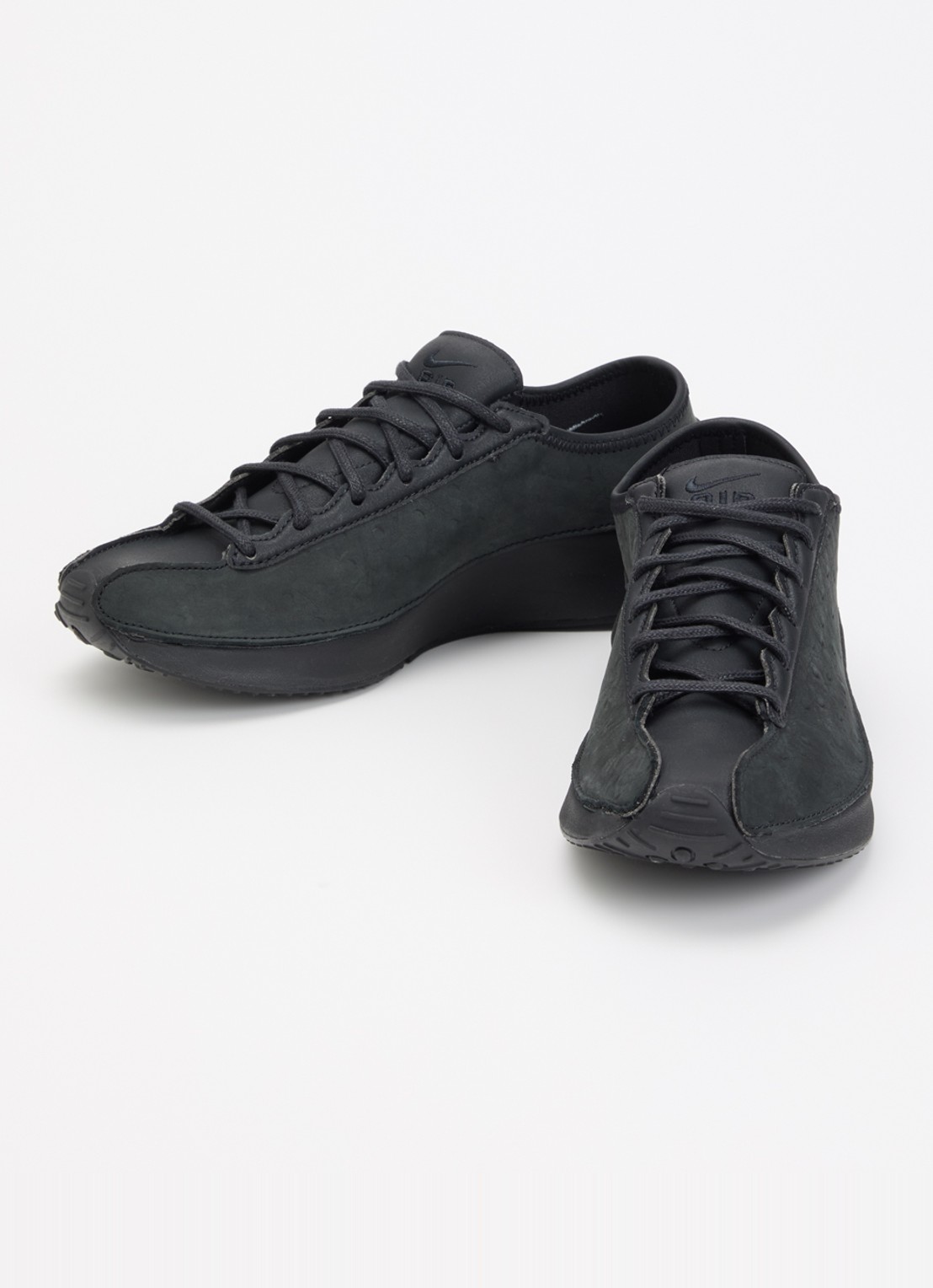 Nike Air Superfly sneaker van leer - detail zwart