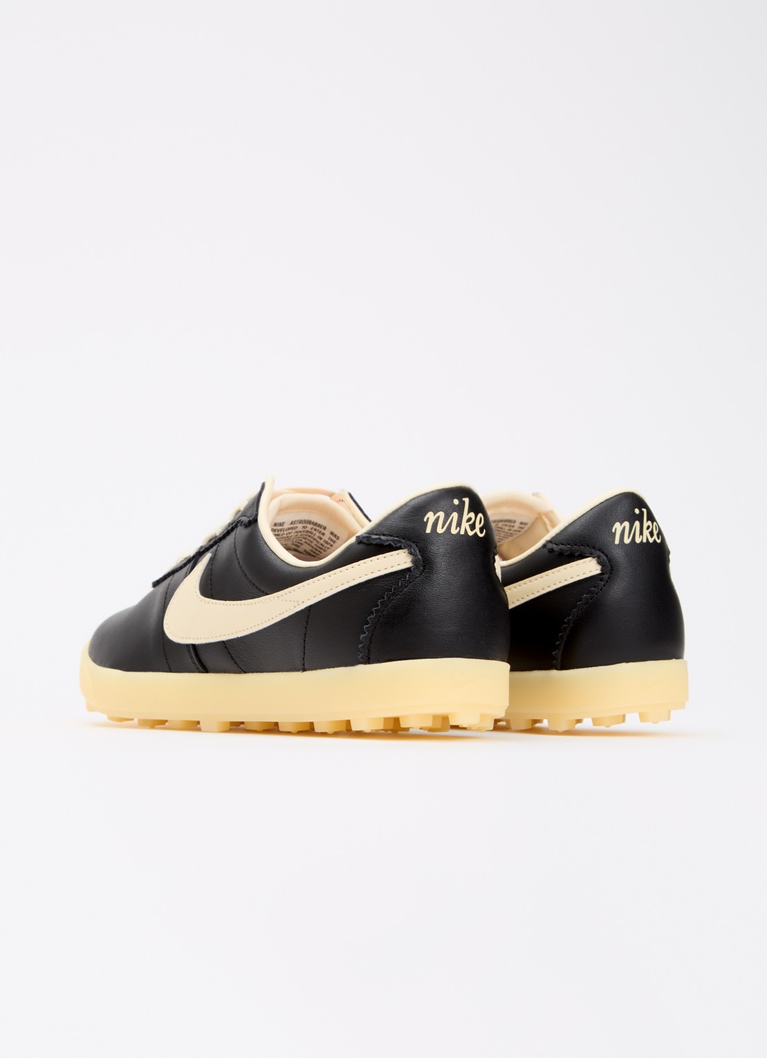 Nike Astrograbber sneaker van leer - achterkant zwart