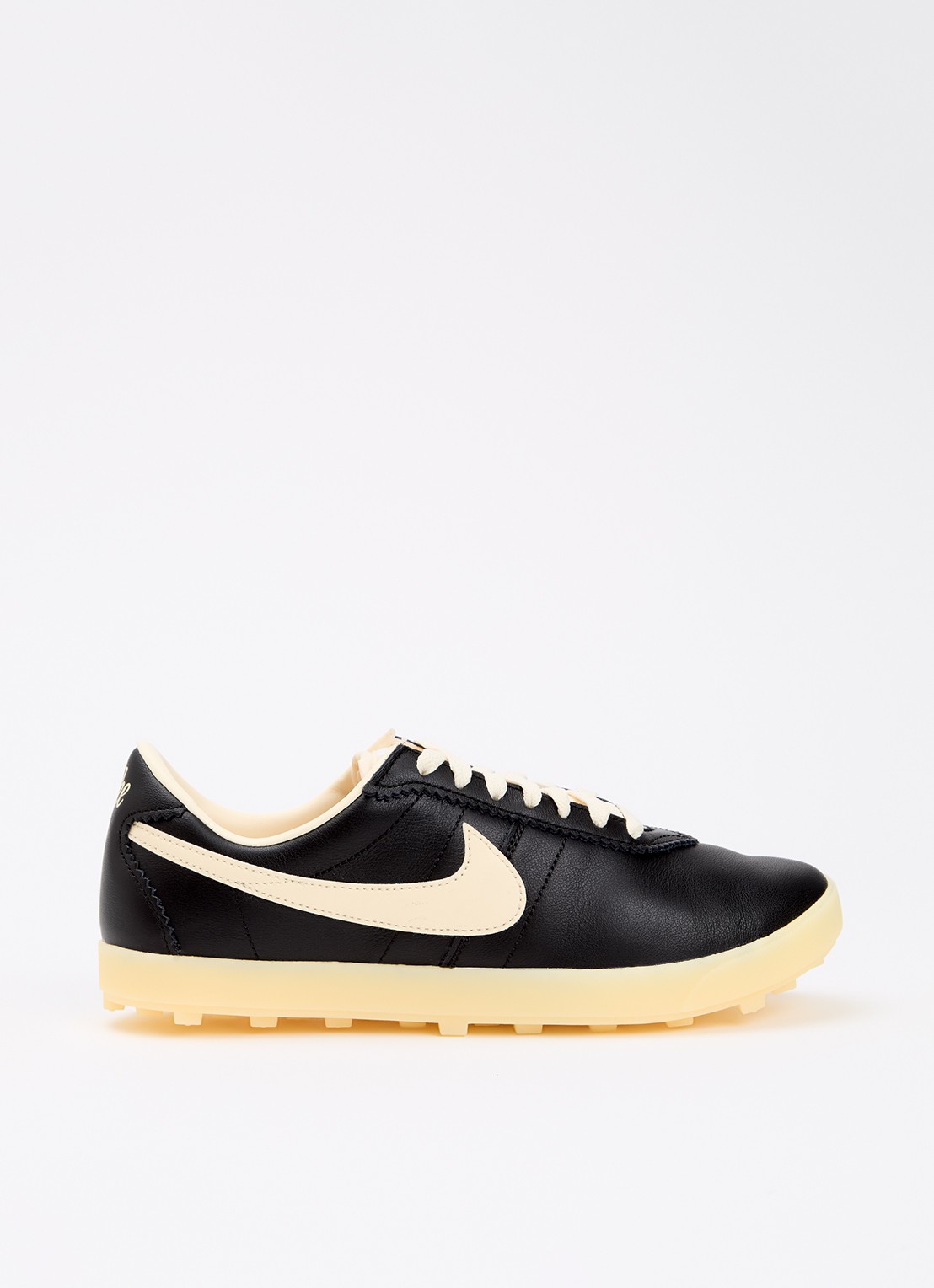 Nike Astrograbber sneaker van leer - voorkant 2 zwart