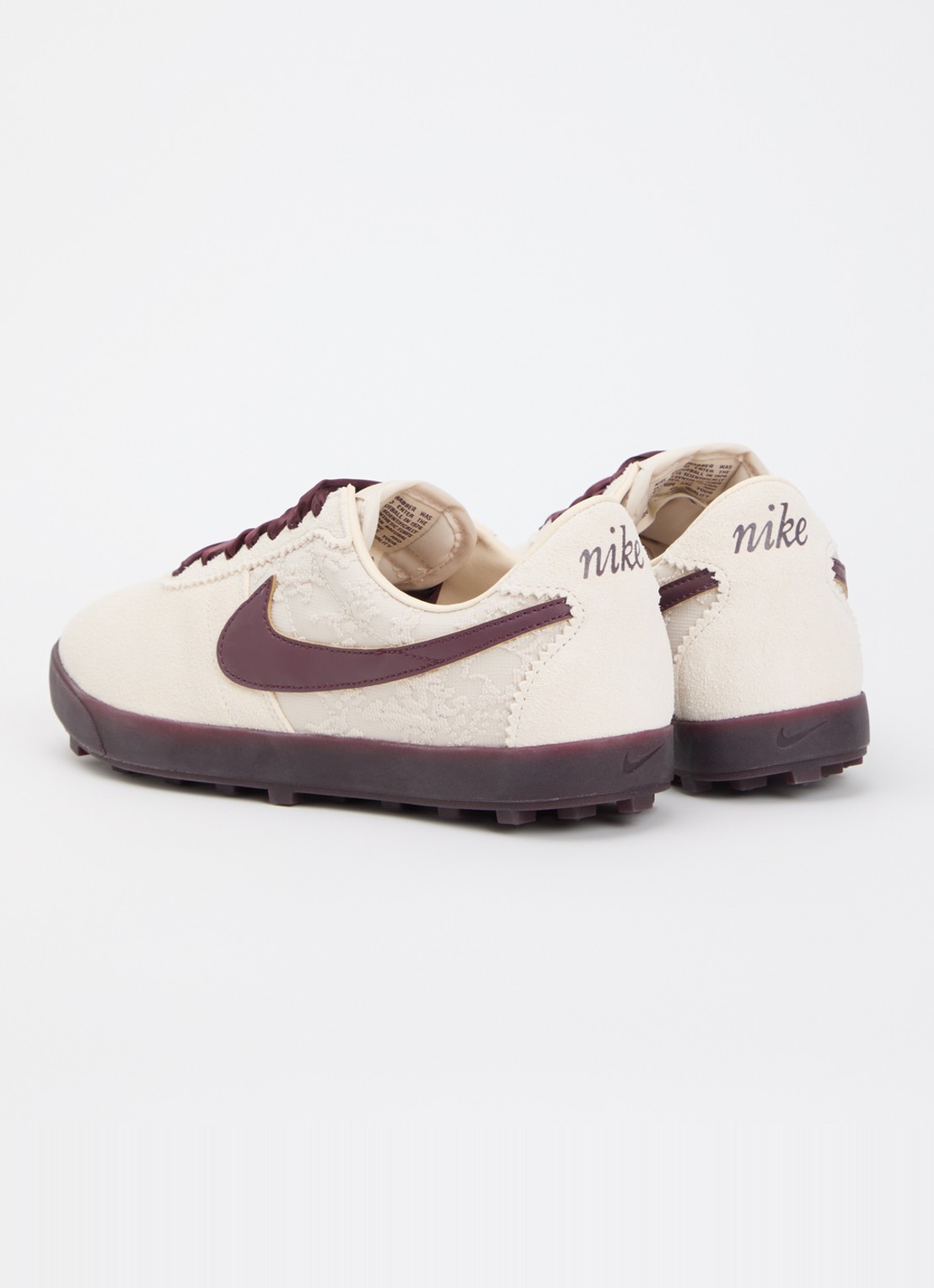 Nike Astrograbber sneaker van suède - achterkant 5 beige