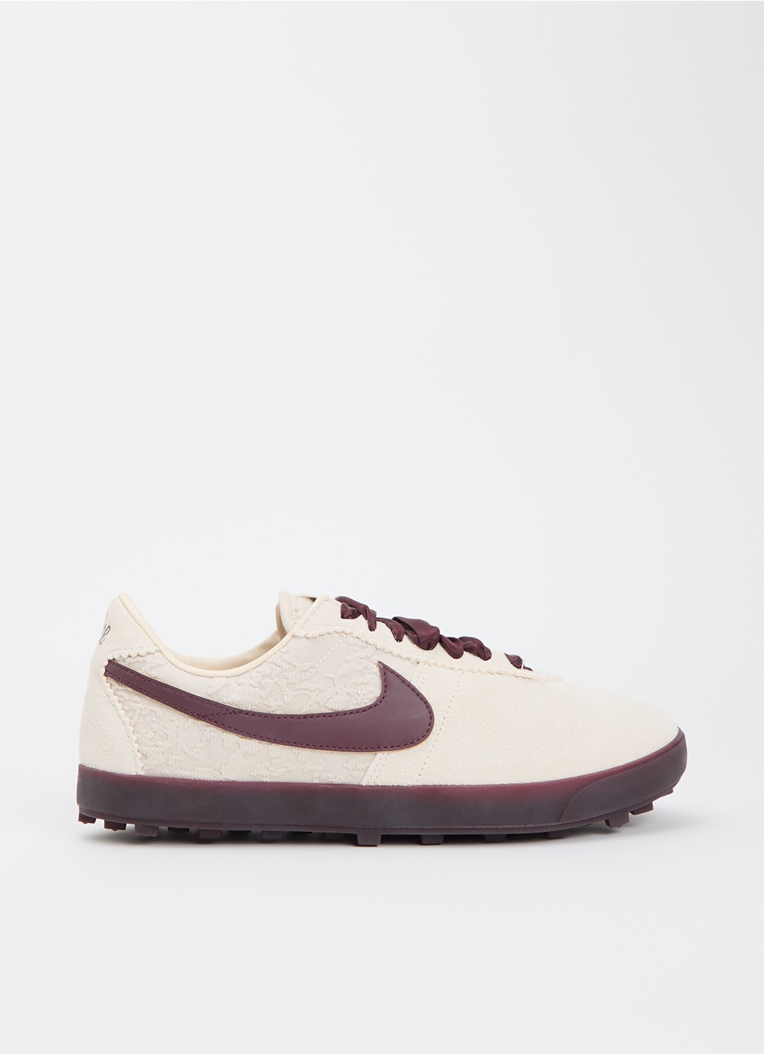 Nike Astrograbber sneaker van suède - voorkant beige