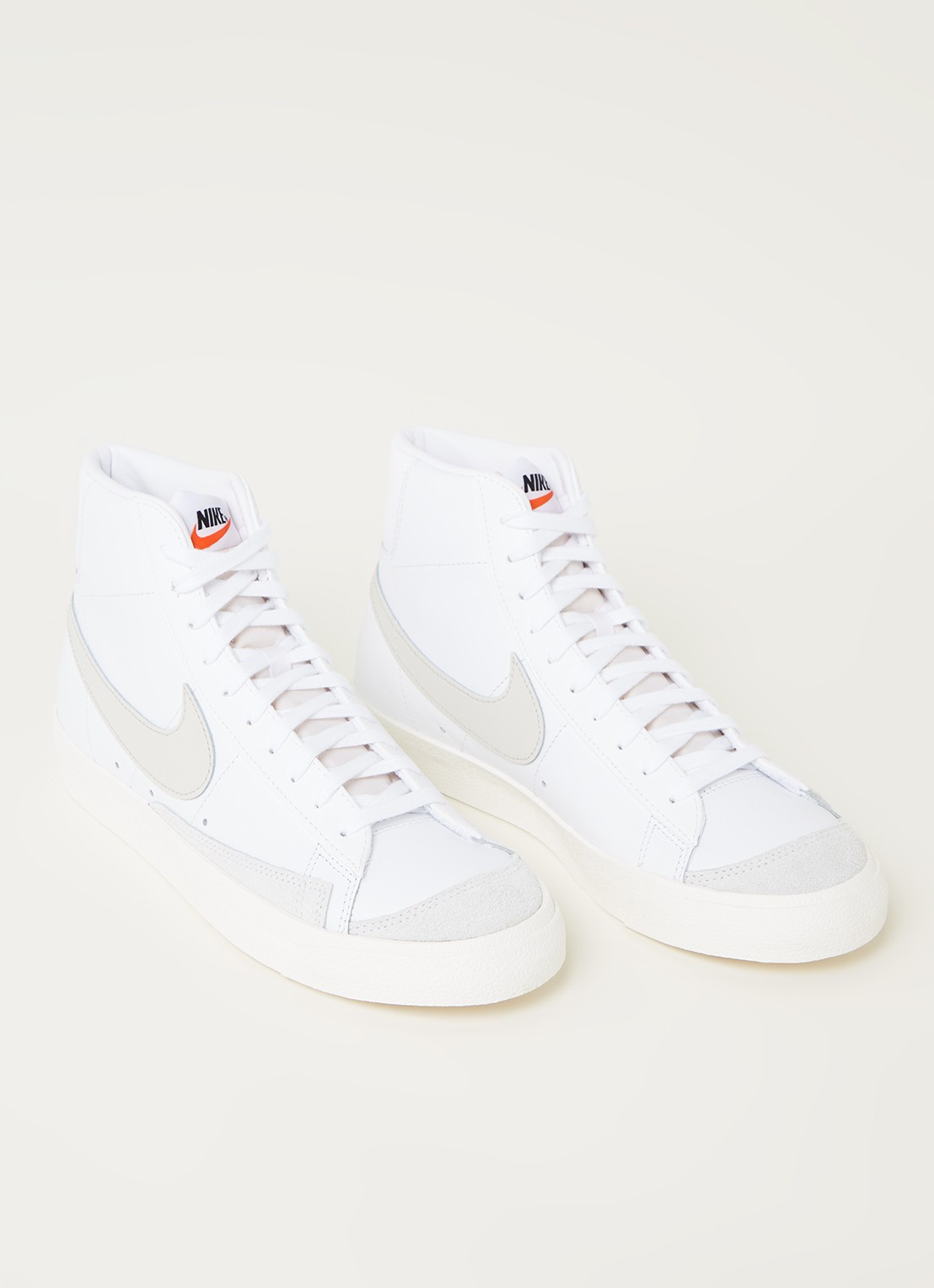 Nike Blazer Mid '77 sneaker van leer - detail 3 wit