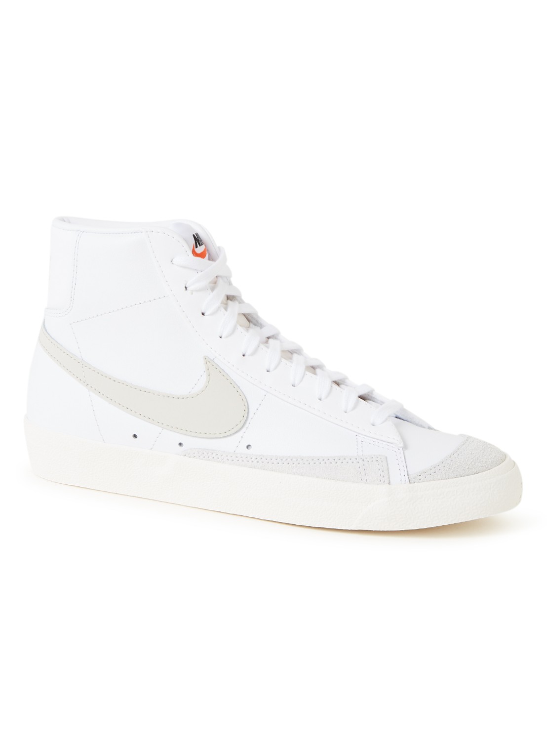 Nike Blazer Mid '77 sneaker van leer - voorkant wit