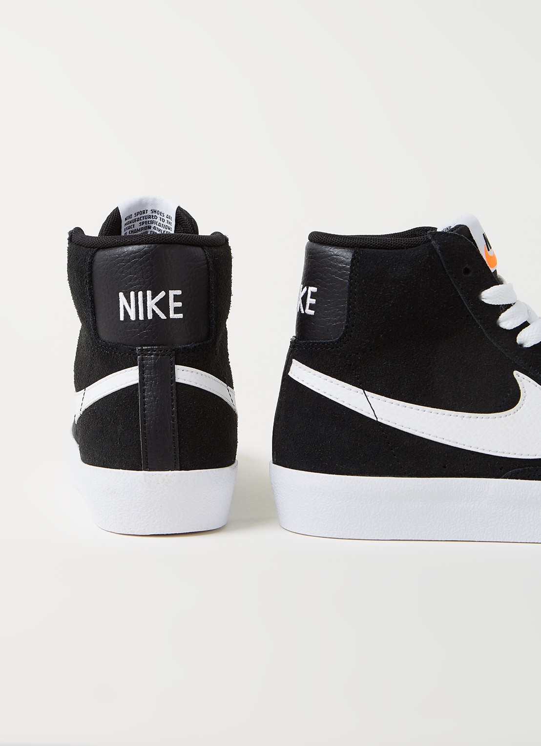 Nike Blazer Mid 77 sneaker van suède - detail 3 zwart