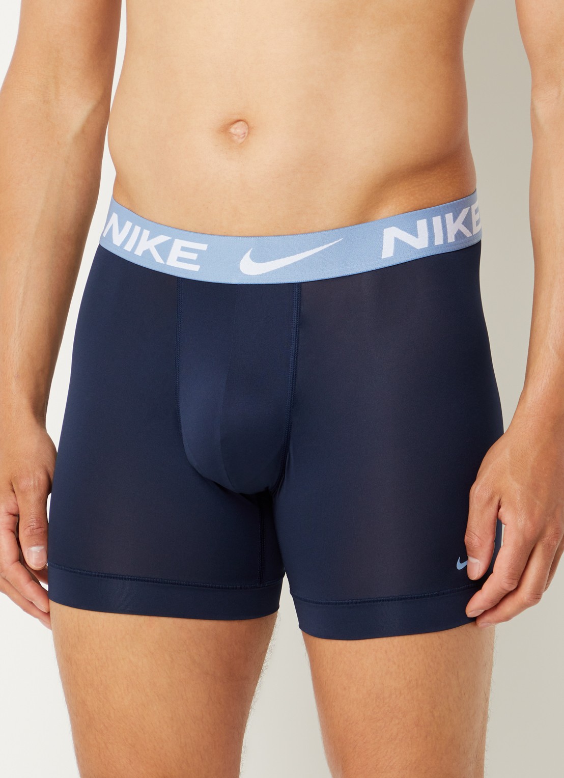 Nike Boxershort met logoband in 3-pack - voorkant 2 donkerblauw