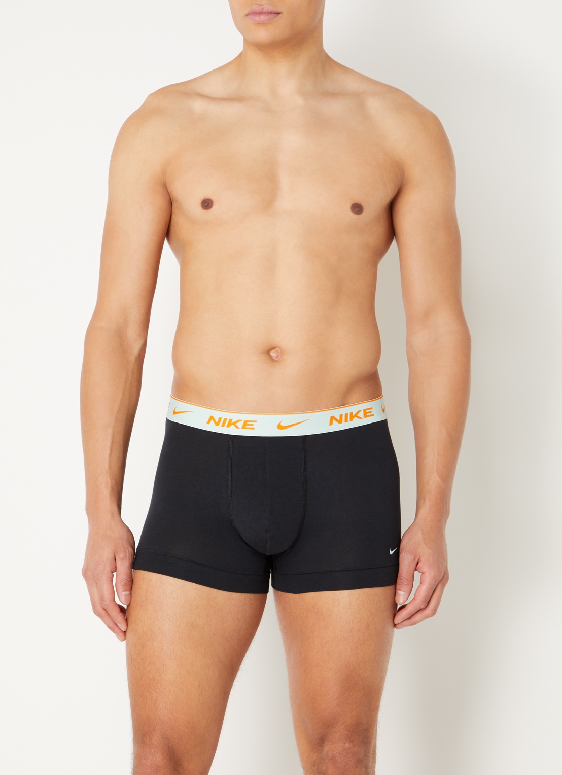 Nike Boxershorts met logoband in 3-pack - voorkant 4 zwart