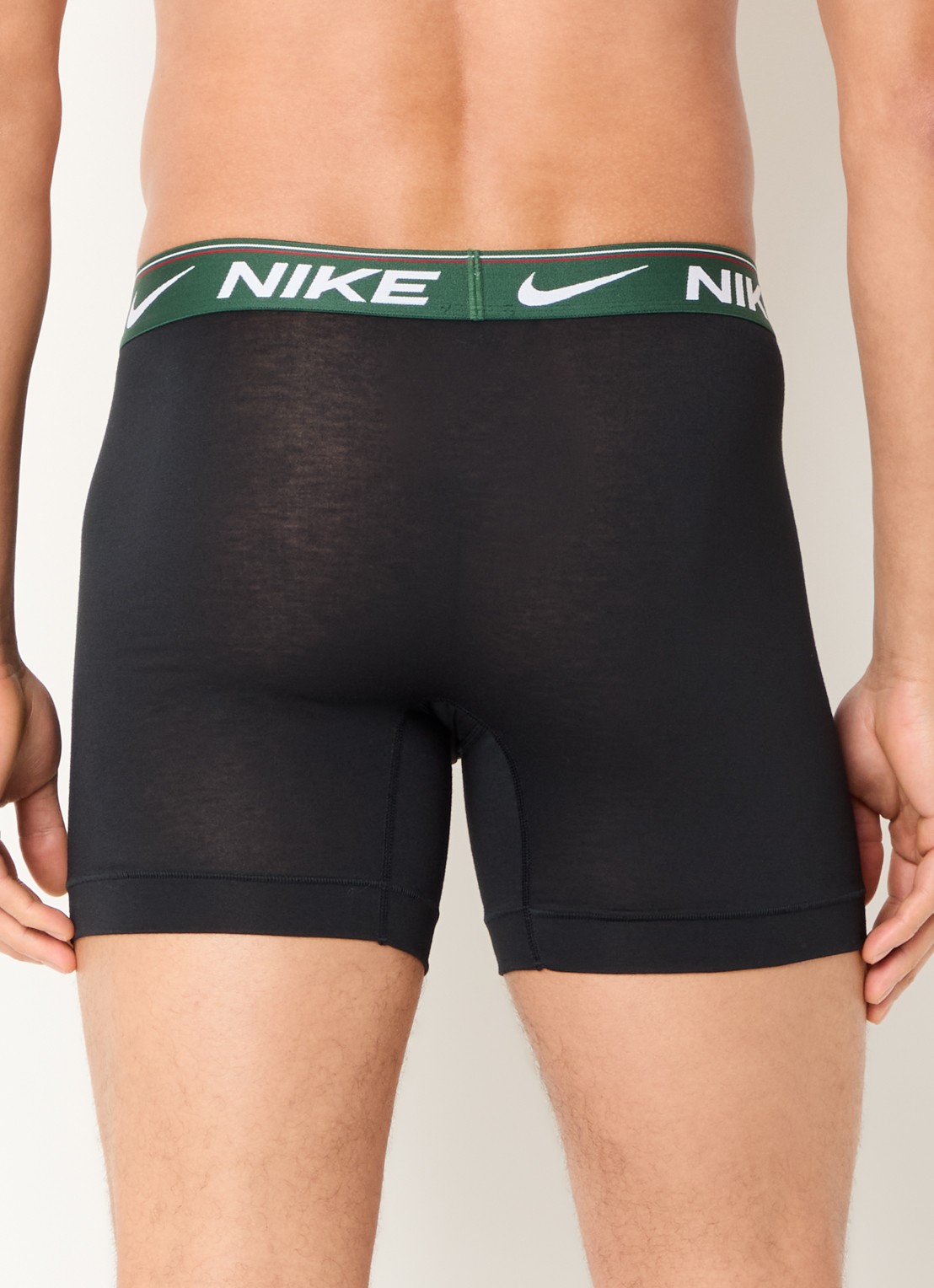 Nike Boxershorts met logoband in 3-pack - achterkant 4 zwart