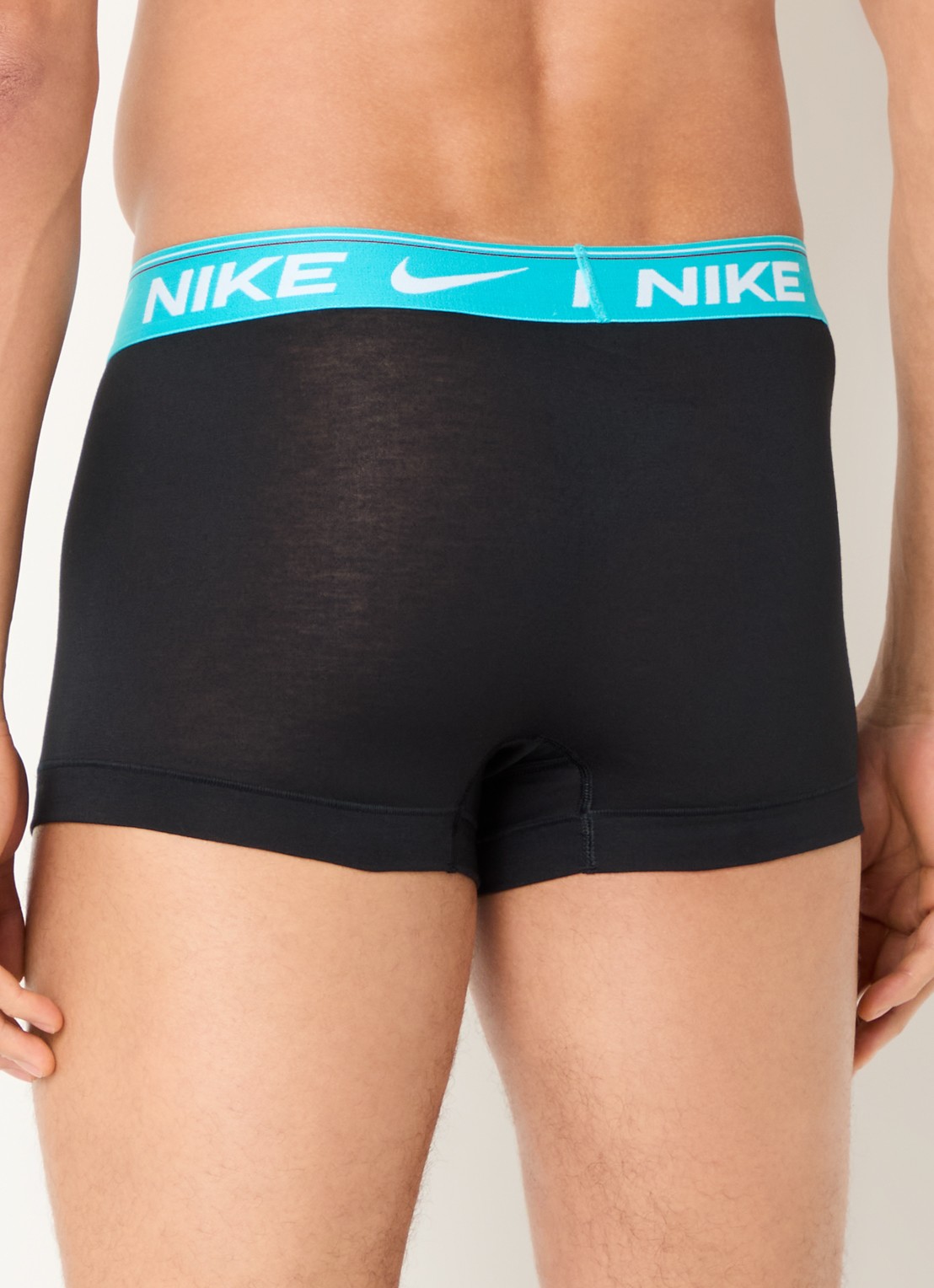 Nike Boxershorts met logoband in 3-pack - achterkant zwart
