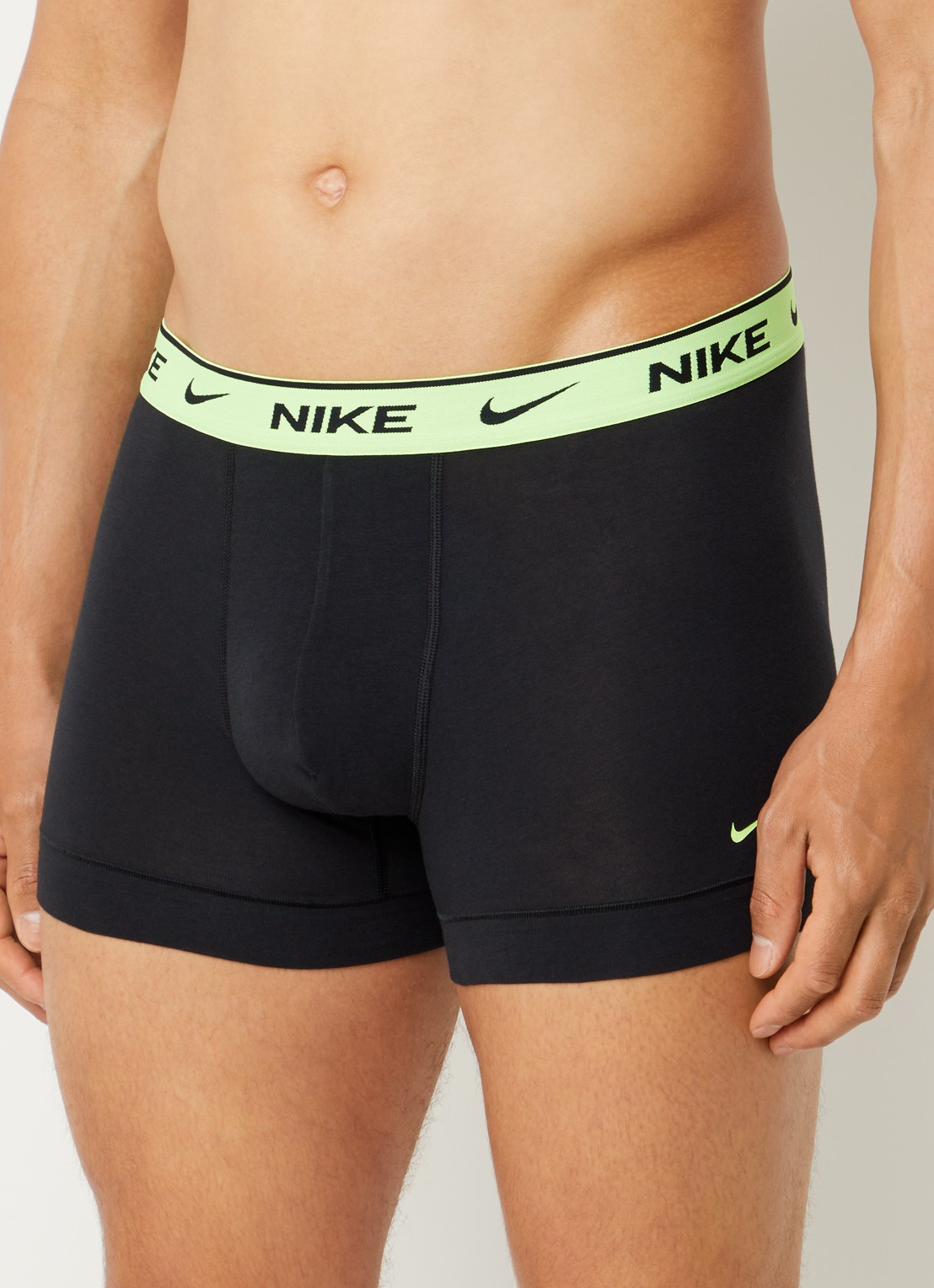 Nike Boxershorts met logoband in 3-pack - voorkant 3 zwart