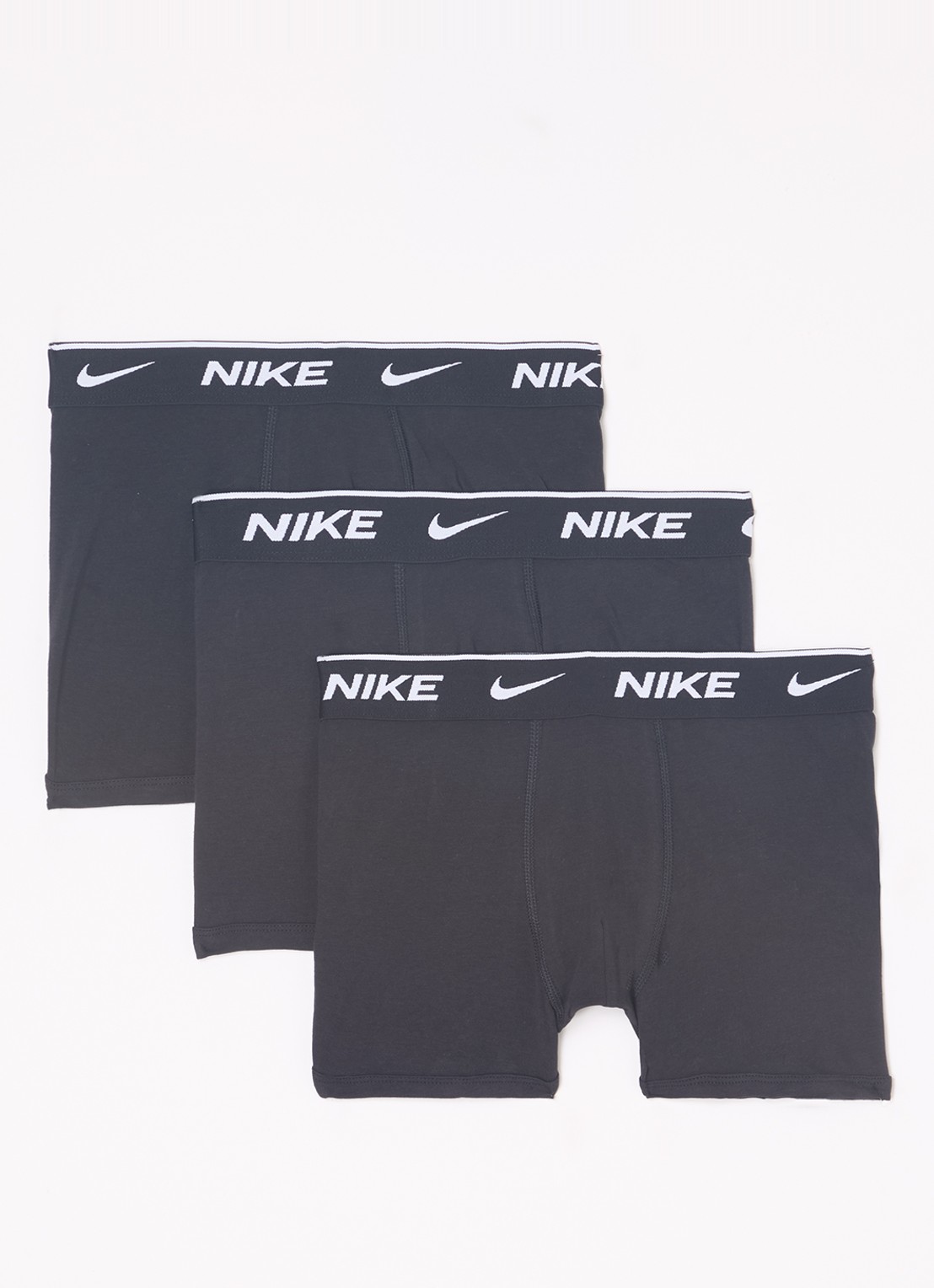 Nike Boxershorts met logoband in 3-pack - voorkant zwart