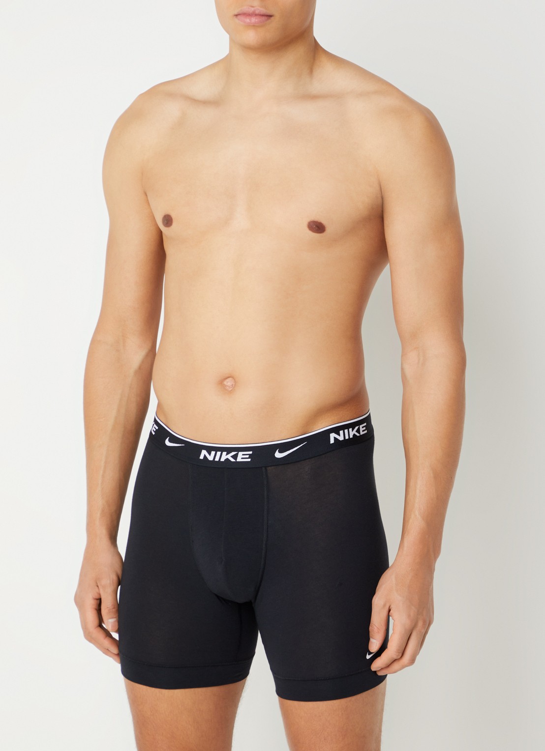 Nike Boxershorts met logoprint in 3-pack - detail 4 zwart