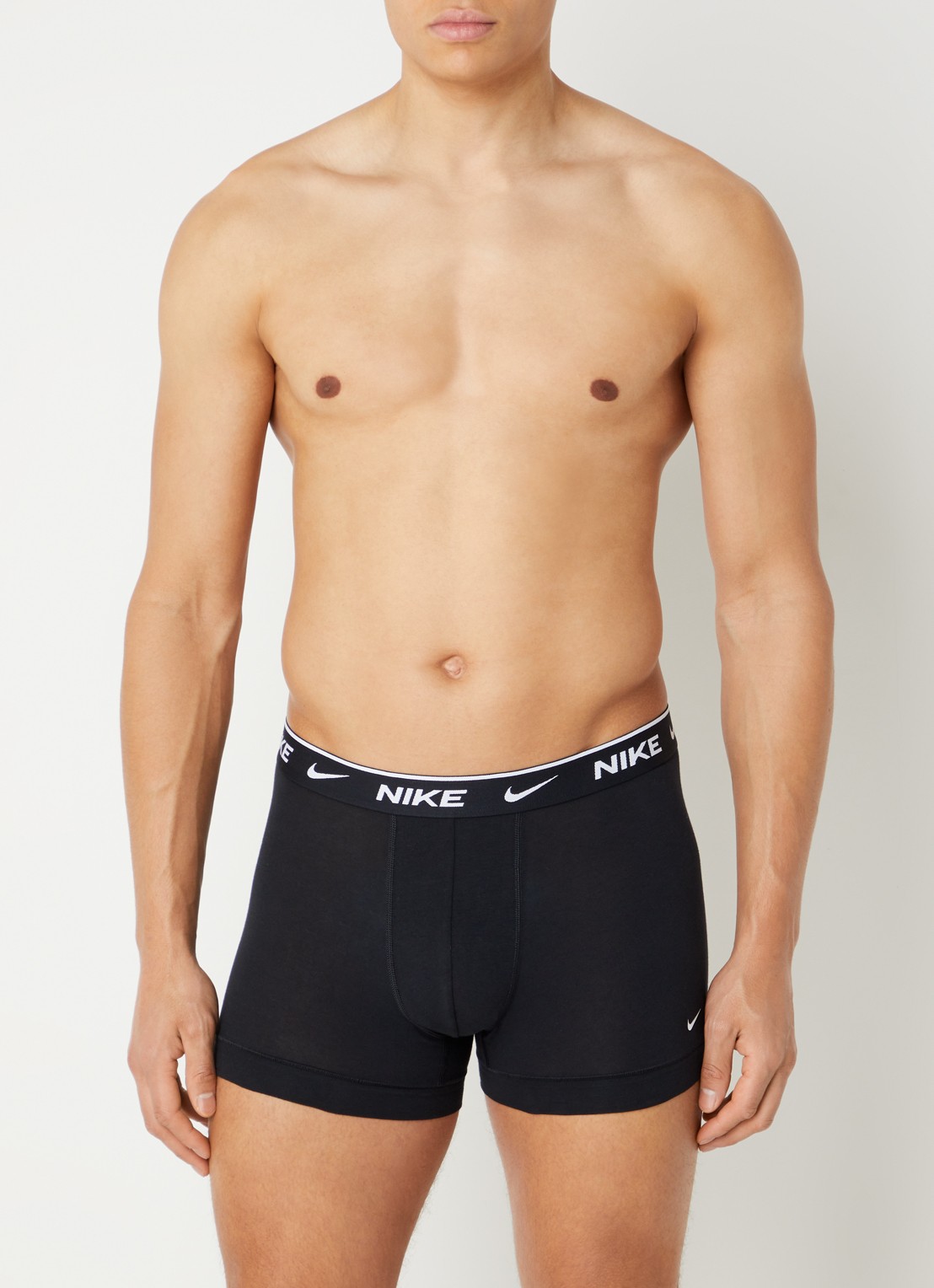 Nike Boxershorts met logoprint in 3-pack - detail 4 zwart
