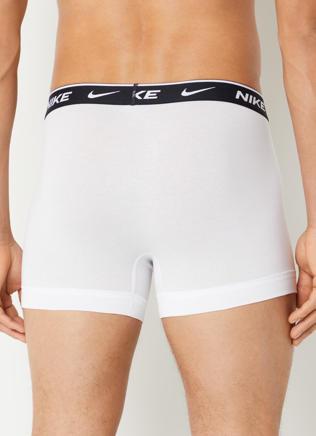 Nike Boxershorts met logoprint in 3-pack - achterkant wit