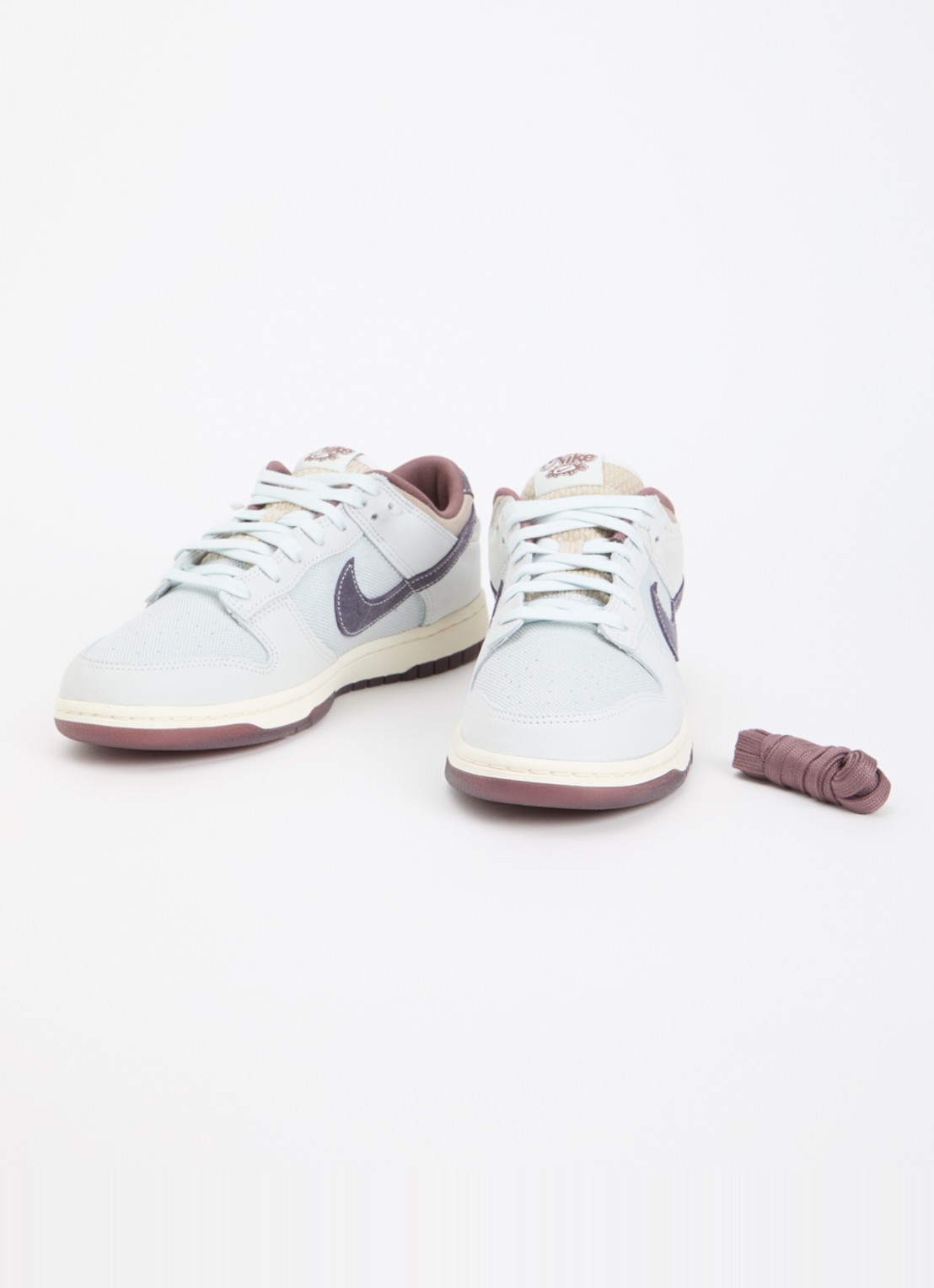 Nike Dunk Low Retro sneaker met logo - detail 3 lichtblauw