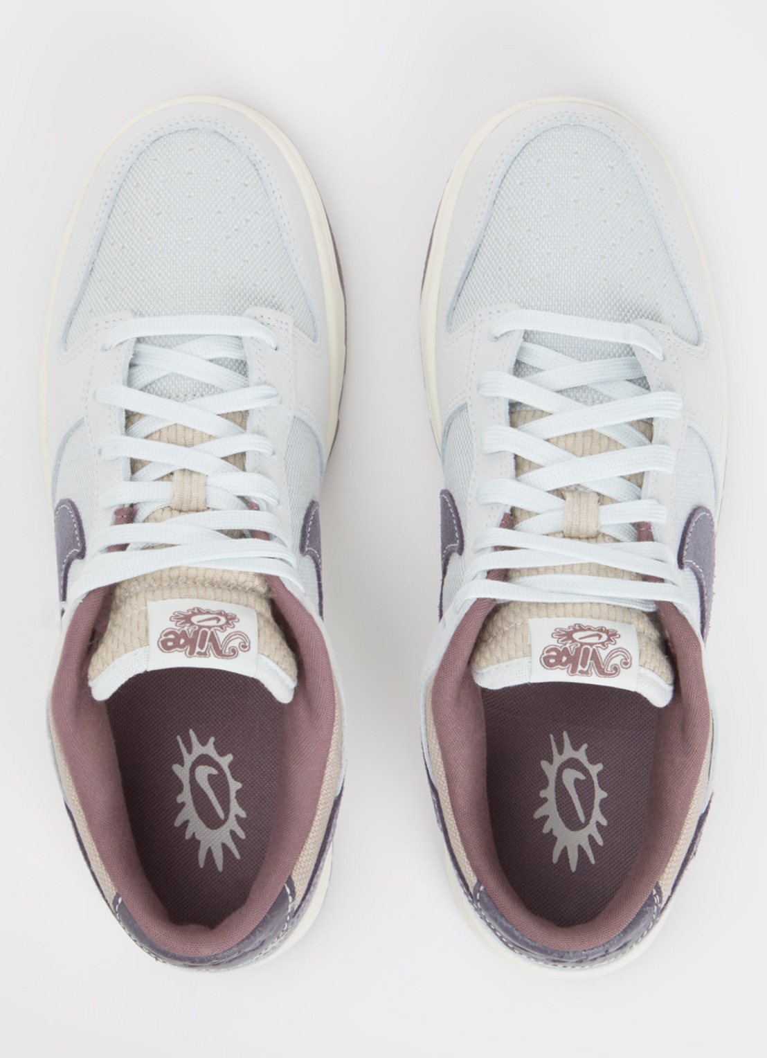 Nike Dunk Low Retro sneaker met logo - detail 4 lichtblauw