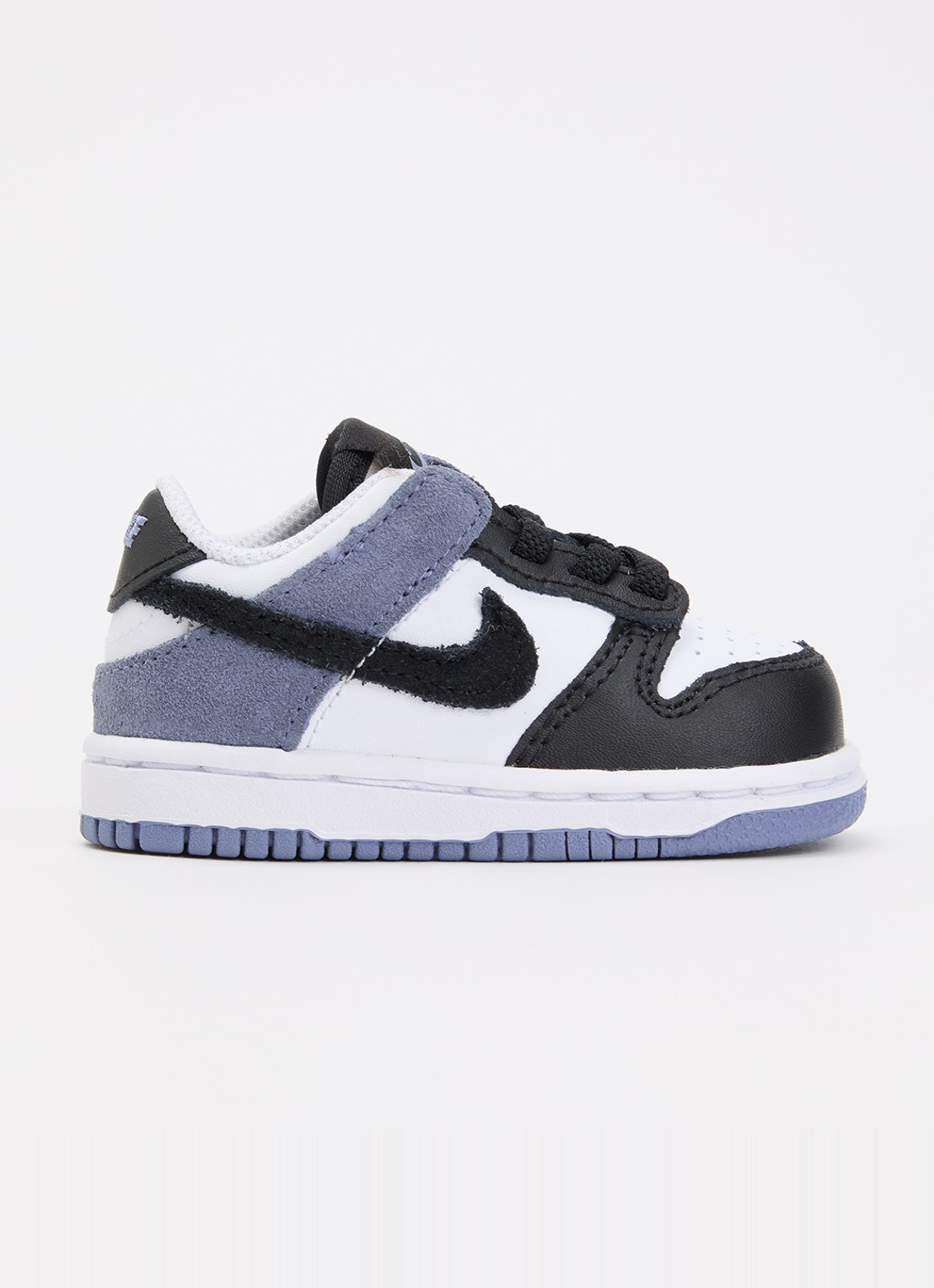 Nike Dunk Low sneaker met leren details - voorkant 5 zwart