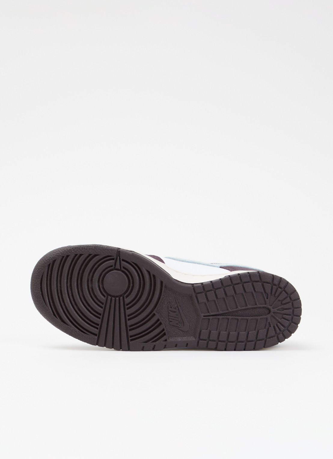 Nike Dunk low sneaker van leer met suède details - detail 5 bruin