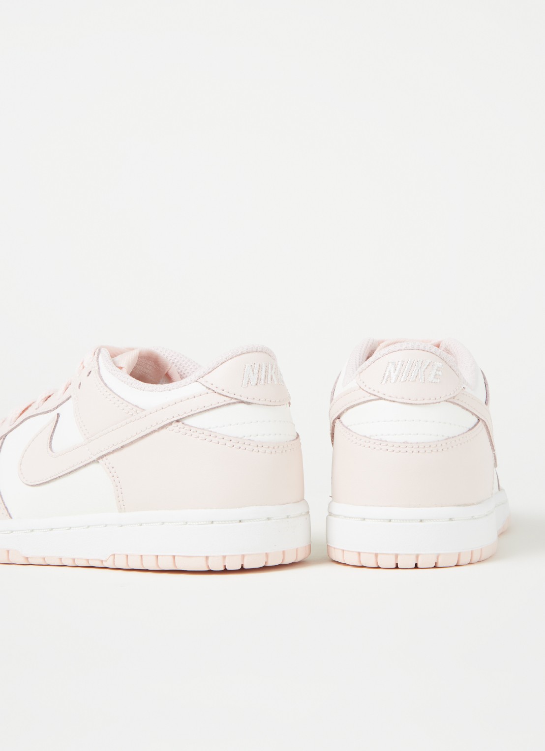 Nike Dunk Low sneaker van leer - detail 3 lichtroze