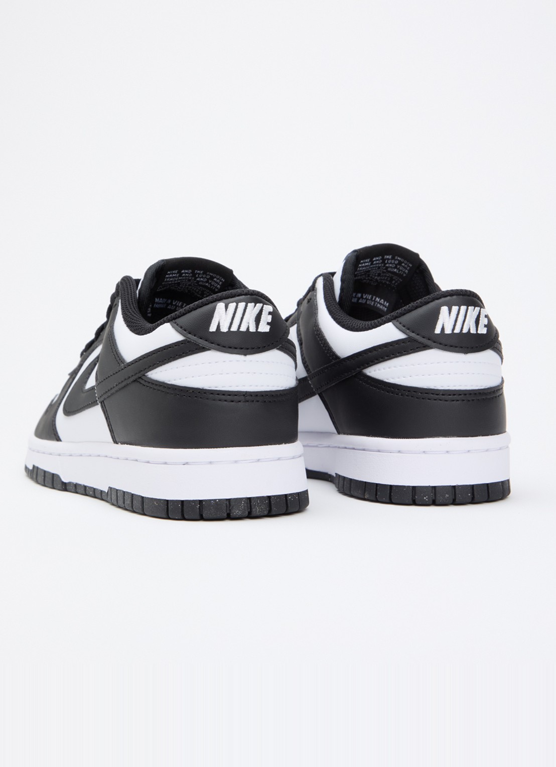 Nike Dunk Low sneaker van leer - achterkant 2 zwart