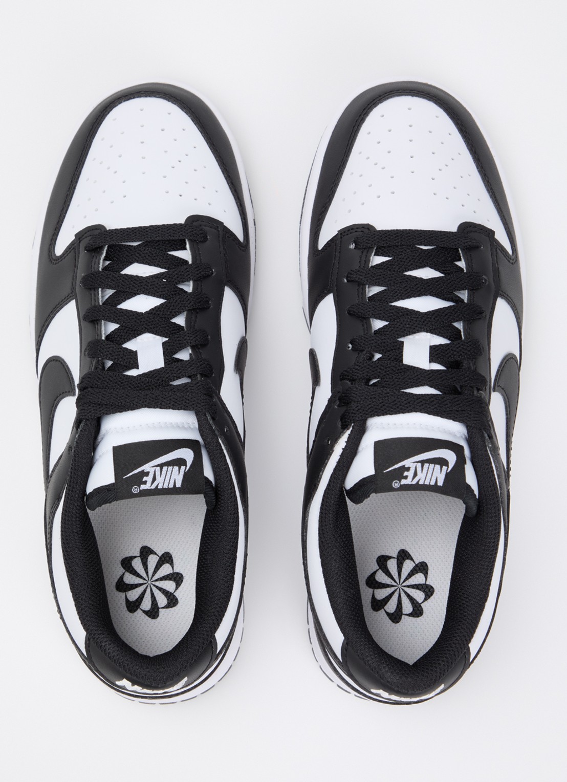 Nike Dunk Low sneaker van leer - detail 4 zwart