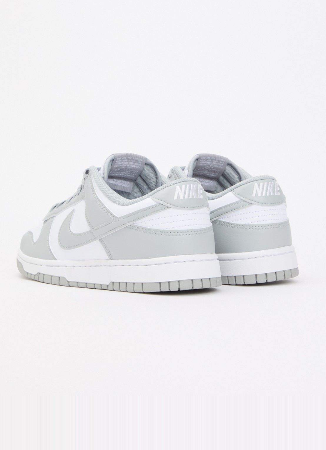 Nike Dunk Low sneaker van leer - achterkant 5 grijs