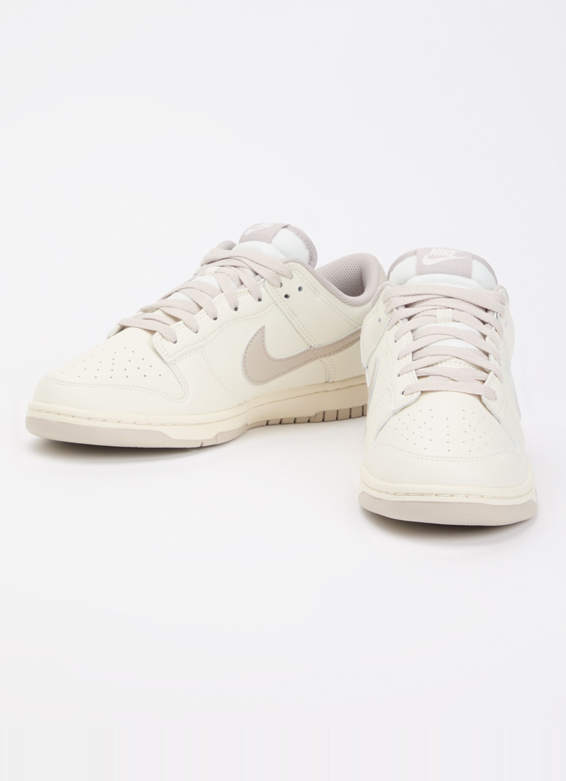 Nike Dunk Low sneaker van leer - detail 3 gebroken wit