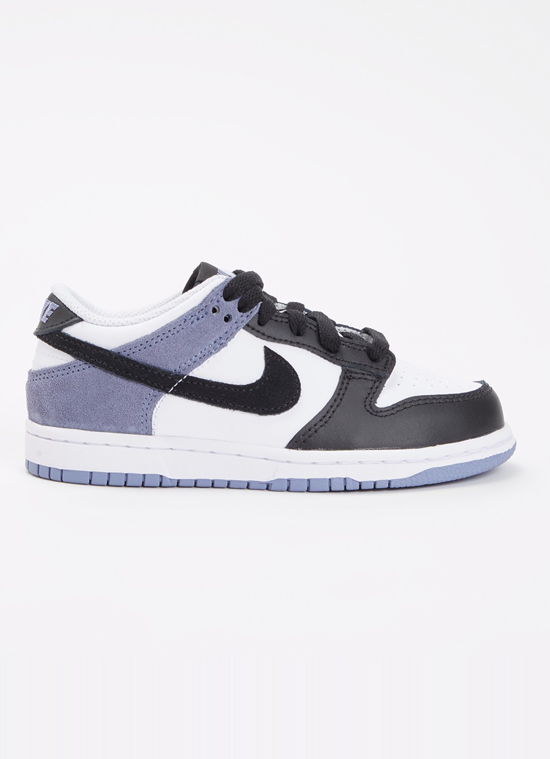 Nike Dunk sneaker met leren details - voorkant zwart