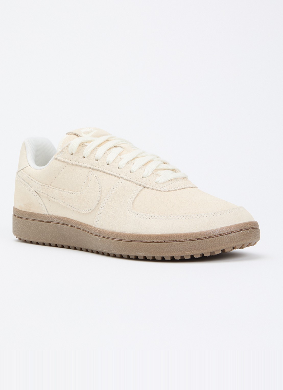 Nike Field General sneaker van suède - voorkant 5 creme