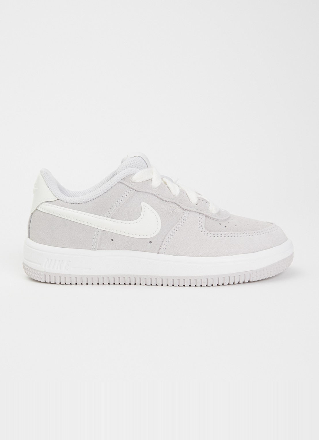 Nike Force 1 sneaker van suède - voorkant 3 beige
