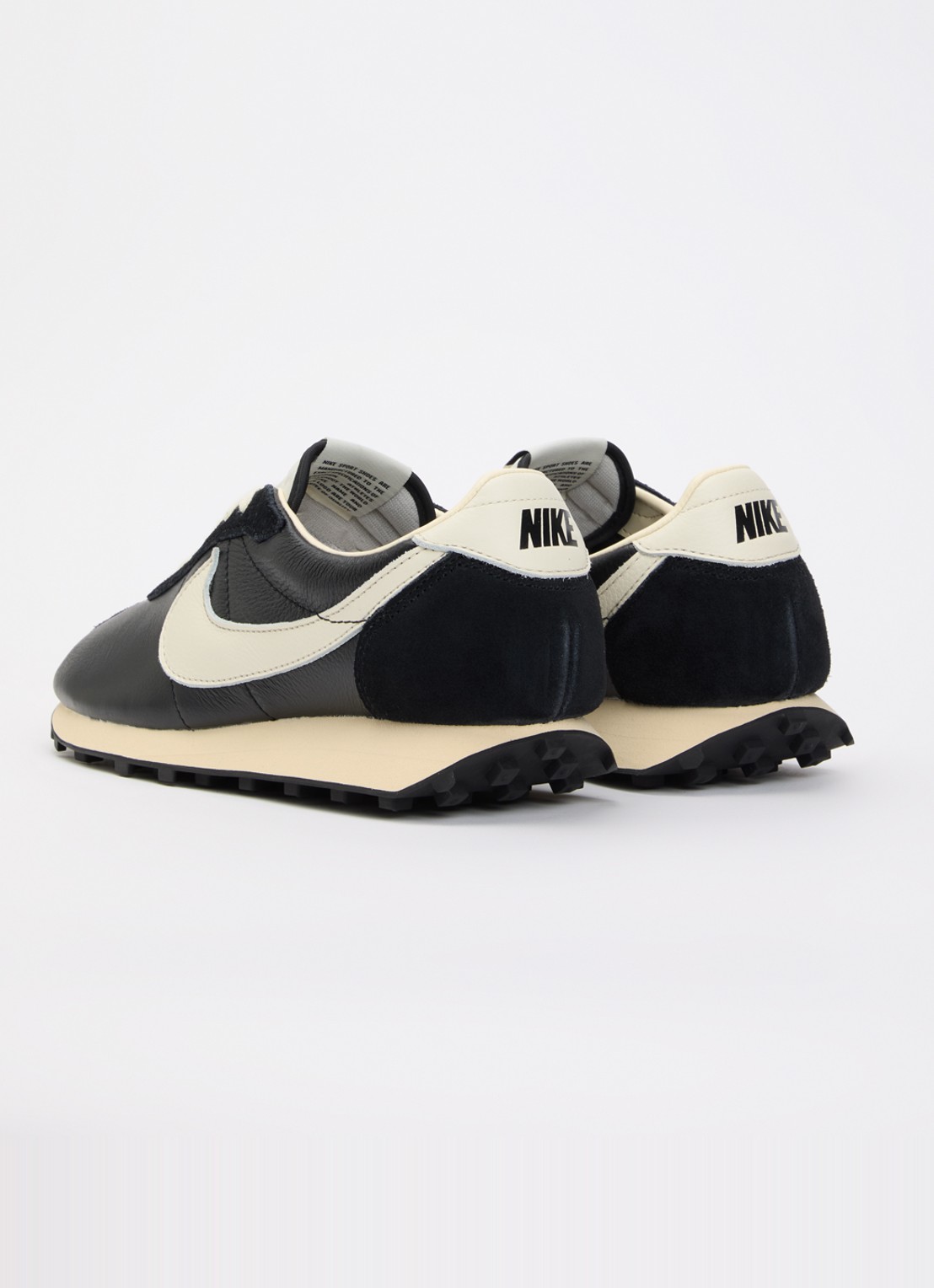 Nike Ld-1000 sneaker van leer met suède details - achterkant zwart