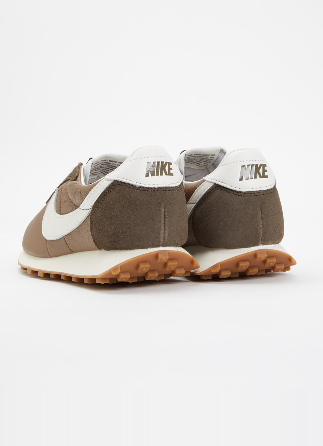 Nike Ld-1000 sneaker van leer met suède details - achterkant 2 bruin