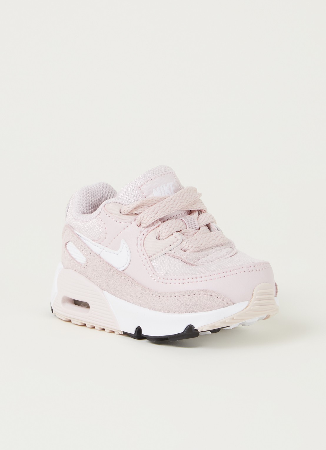 Nike Nike Air Max 90 babyschoentje met mesh details - voorkant lichtroze