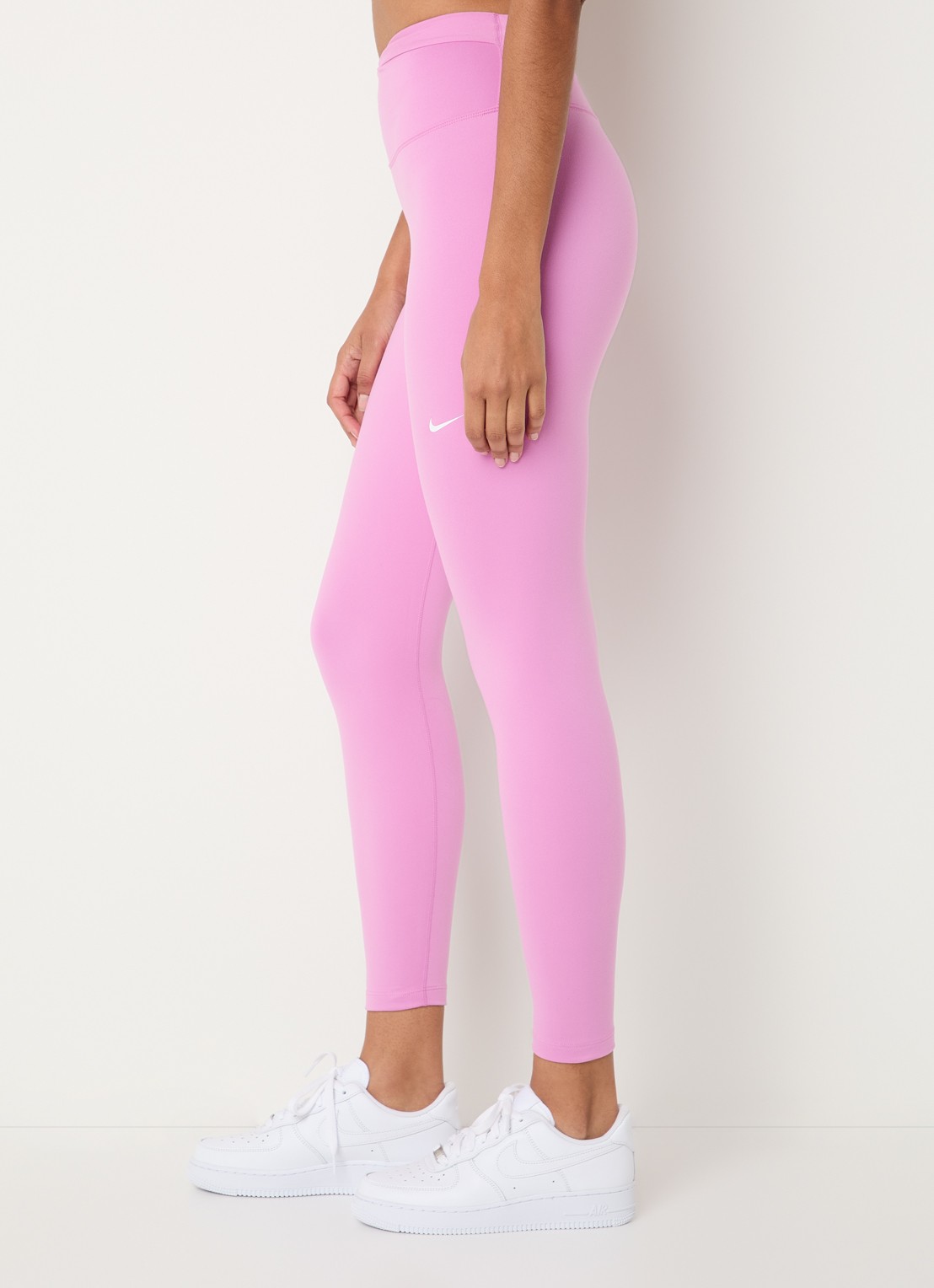 Nike One high waist skinny fit trainingslegging met logo - detail 4 roze