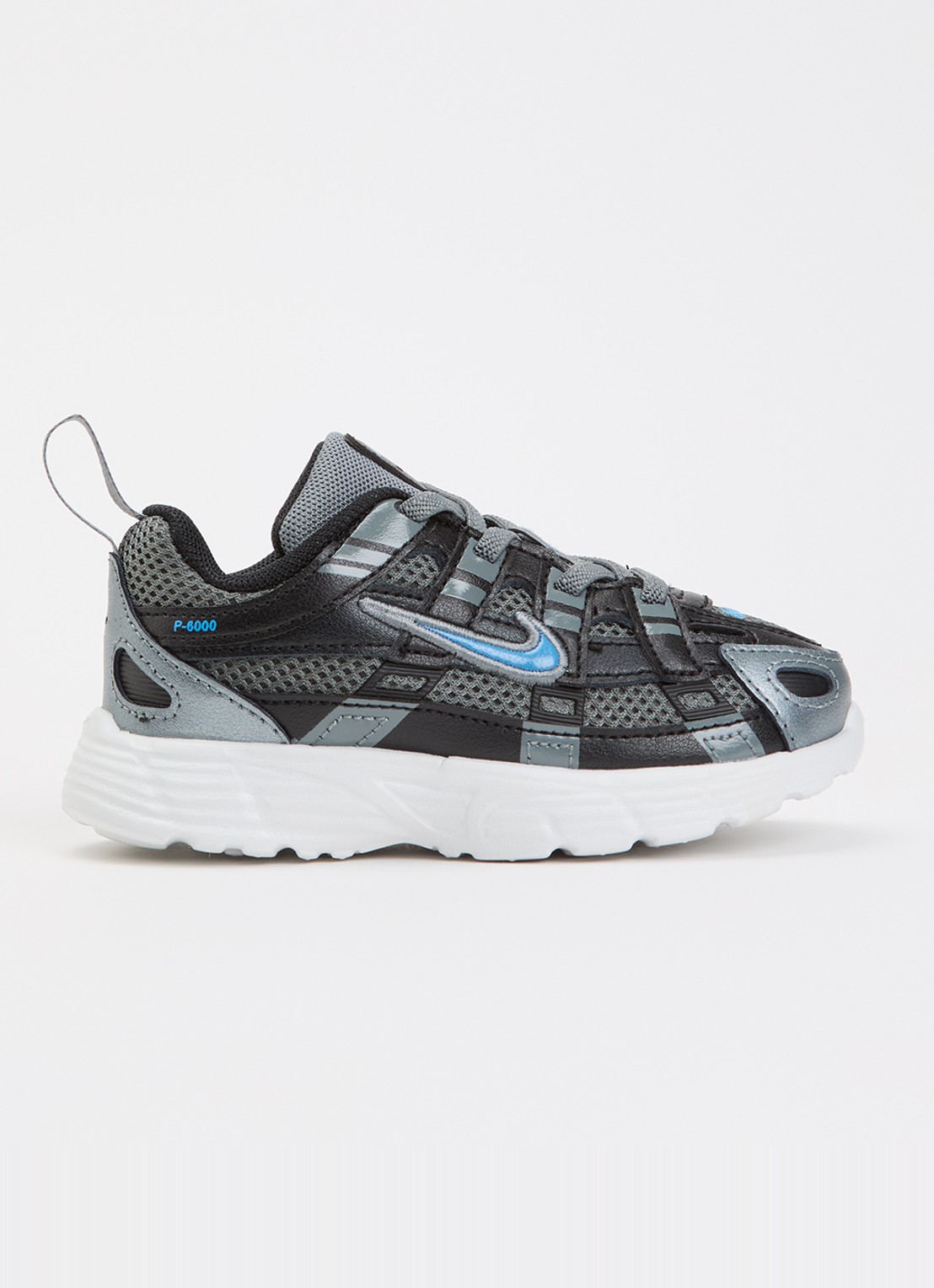 Nike P-6000 sneaker met mesh details - voorkant 3 antraciet