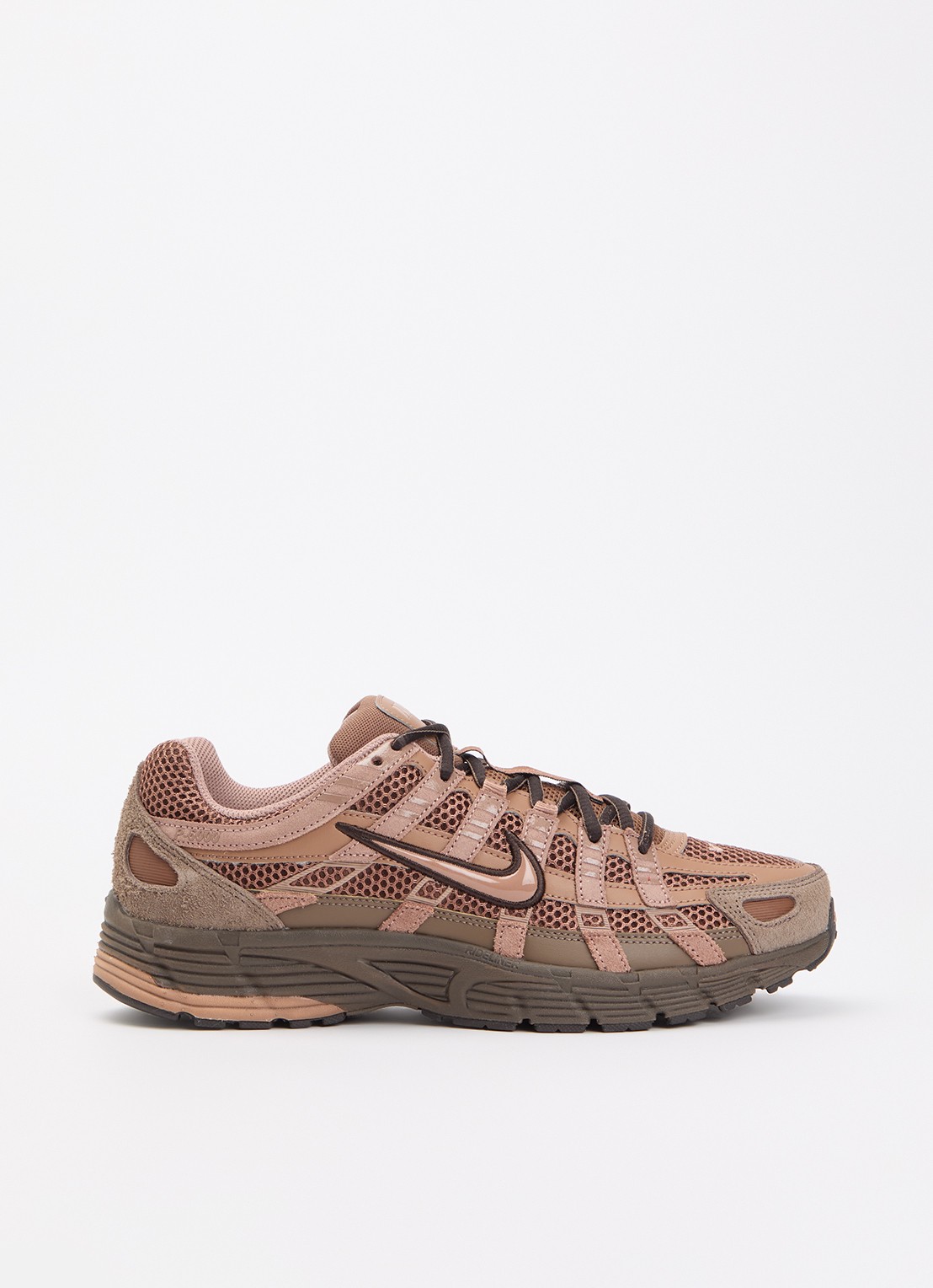 Nike P-6000 sneaker met mesh details - voorkant 4 bruin