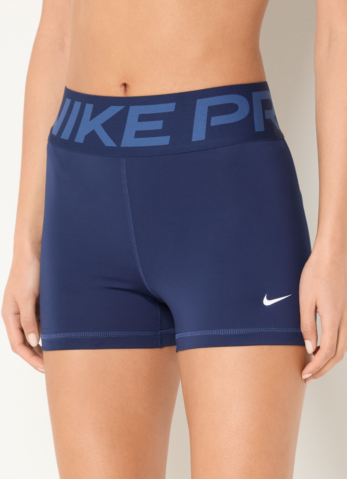 Nike Pro Sculpt high waist skinny fit fietsbroek met dri-FIT en logoband - detail 2 donkerblauw