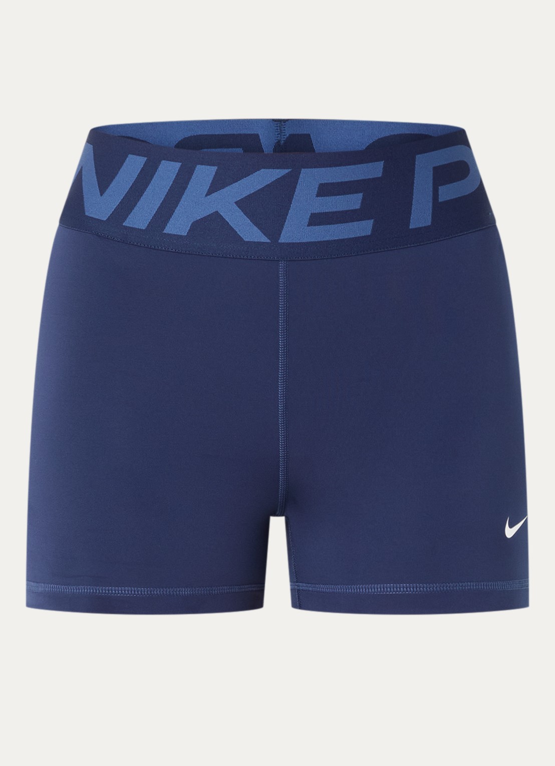 Nike Pro Sculpt high waist skinny fit fietsbroek met dri-FIT en logoband - voorkant 4 donkerblauw