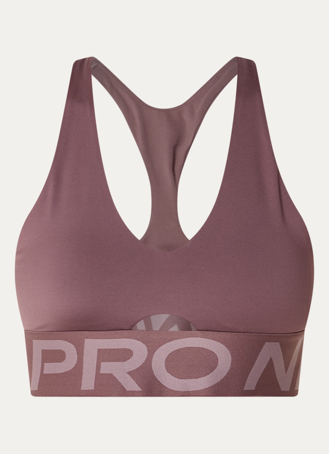 Nike Pro Sculpt sport bh met medium support en Dri-FIT - voorkant 2 aubergine