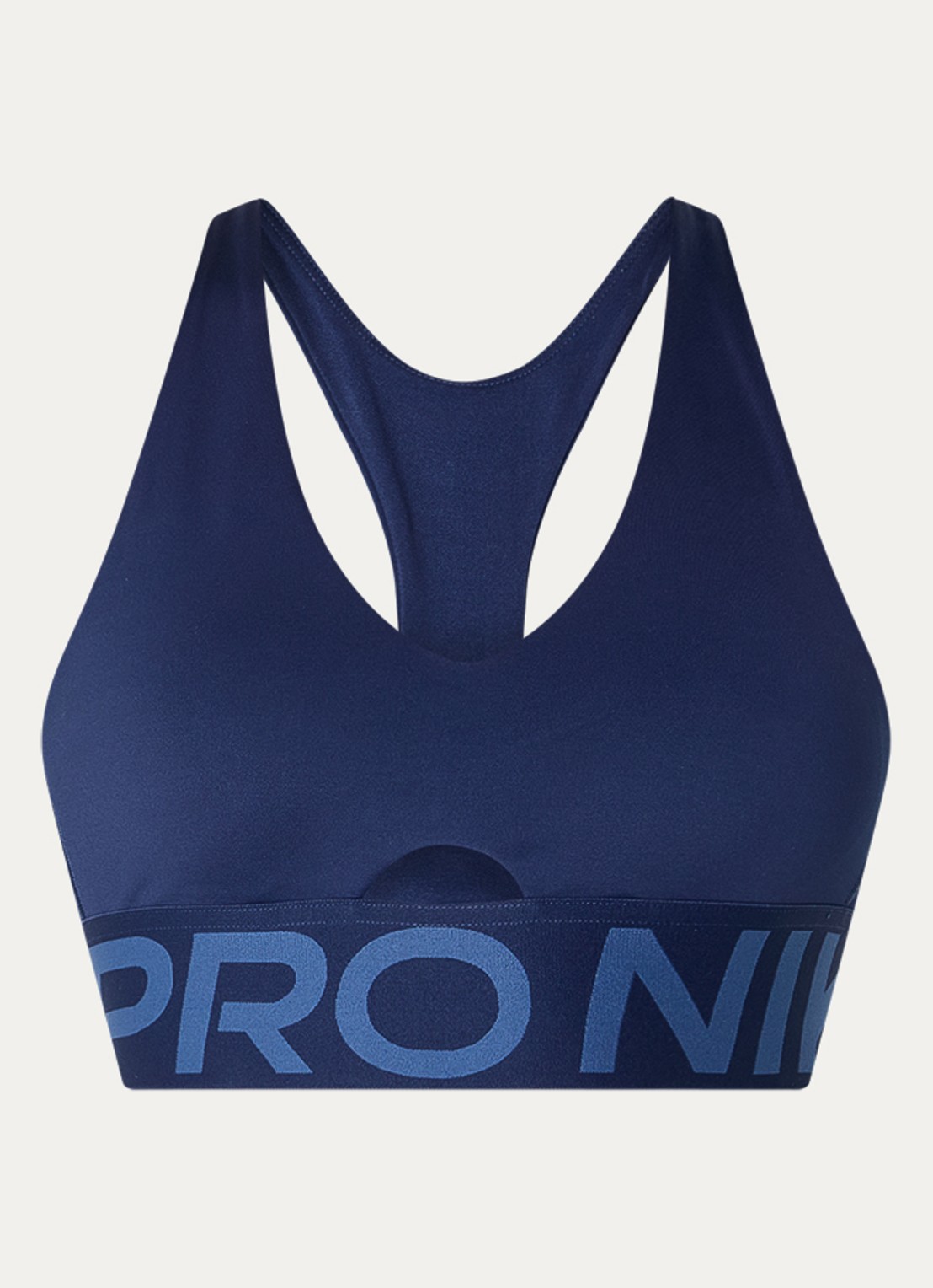 Nike Pro Sculpt sport bh met medium support en Dri-FIT - voorkant 2 donkerblauw