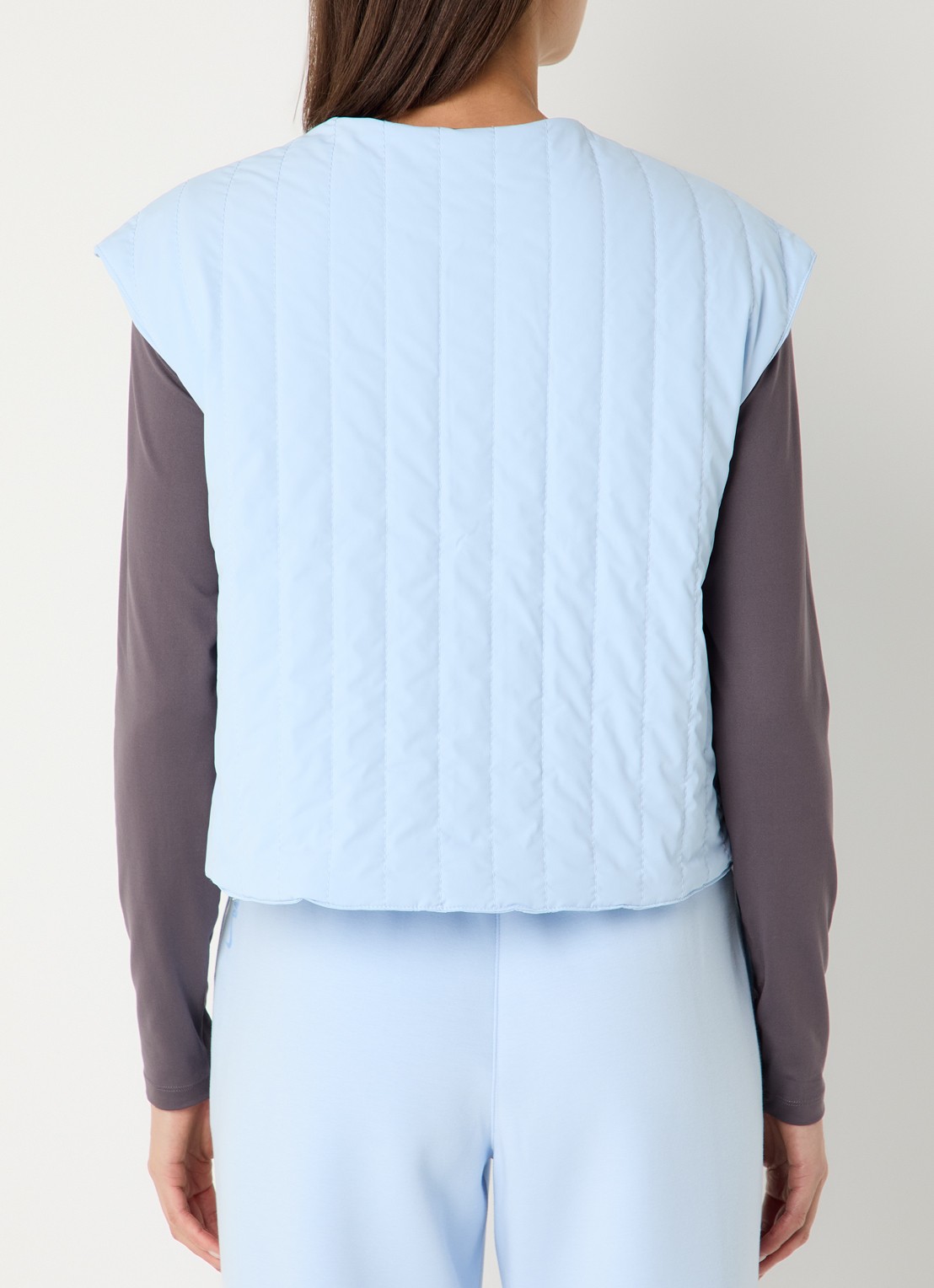 Nike Reversible bodywarmer met steekzakken - achterkant lichtblauw