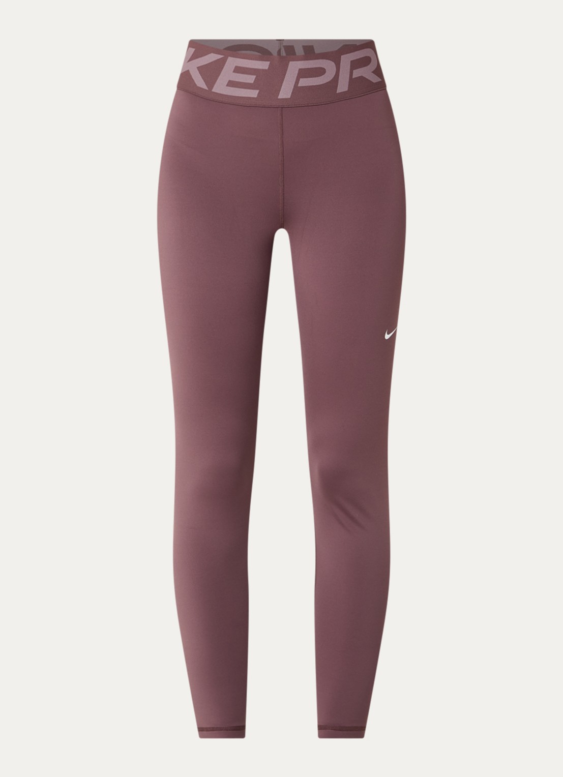 Nike Sculpt high waist skinny fit trainingslegging - voorkant 2 taupe
