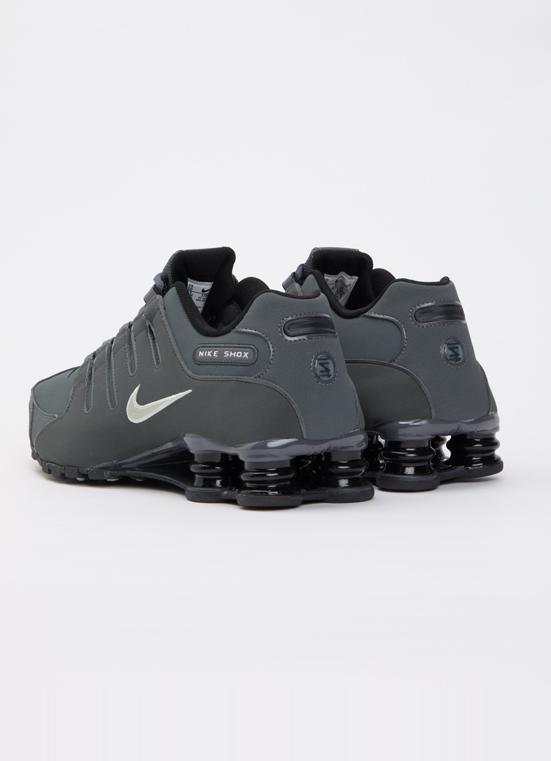 Nike Shox Nz sneaker met logo - achterkant donkergrijs