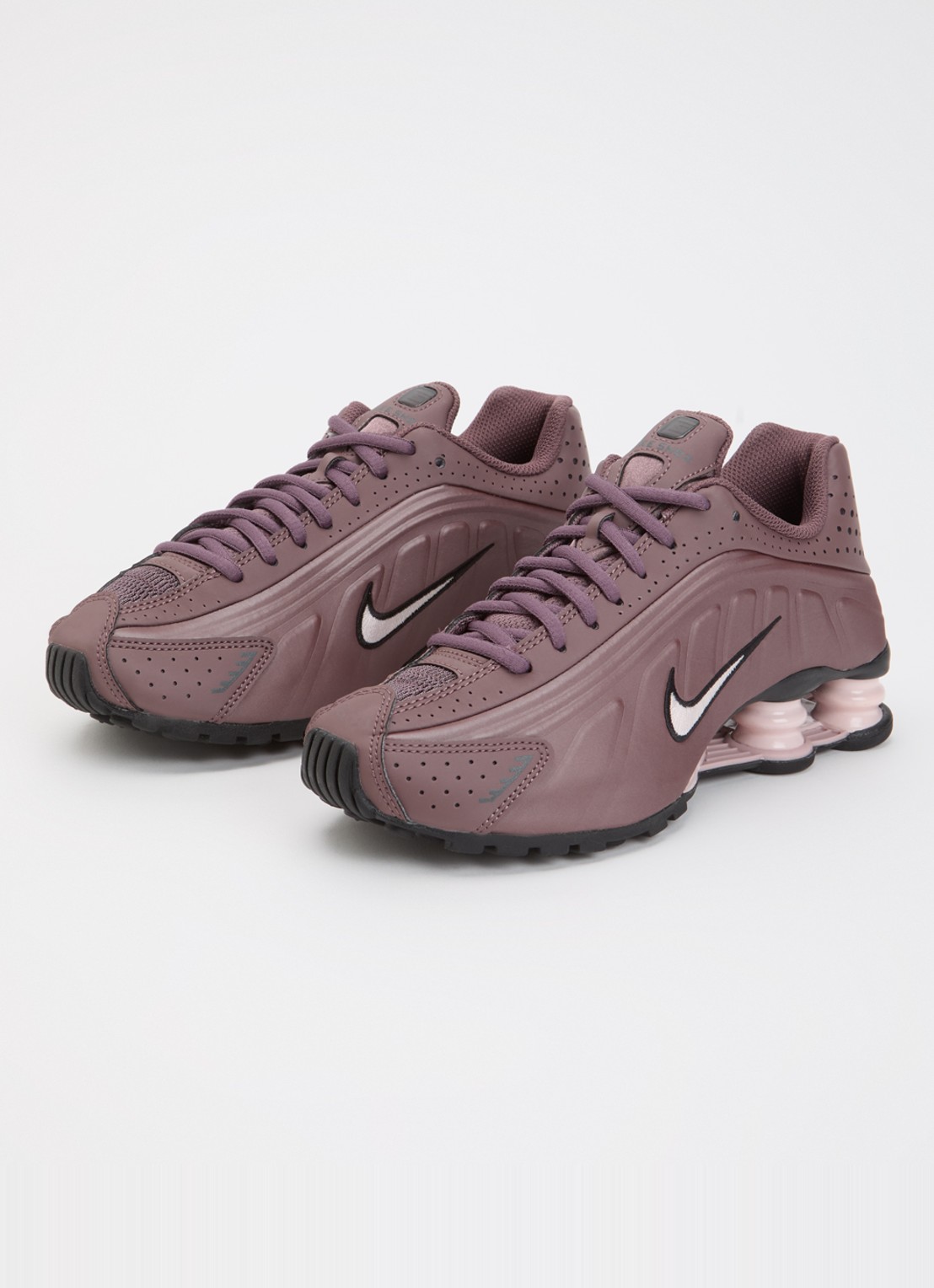 Nike Shox R4 sneaker met logo  - detail 2 aubergine
