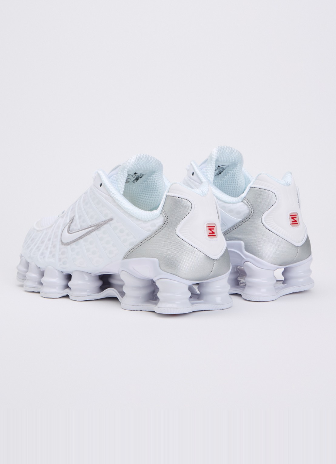 Nike Shox TL sneaker met mesh details - achterkant 4 wit