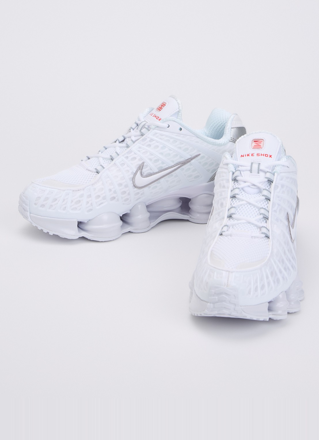 Nike Shox TL sneaker met mesh details - detail wit
