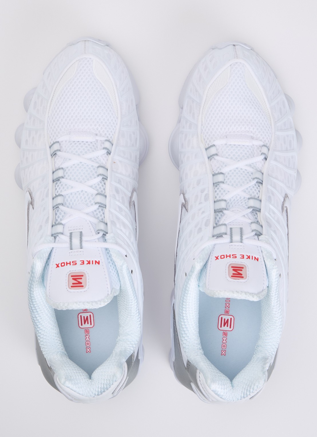 Nike Shox TL sneaker met mesh details - detail 2 wit